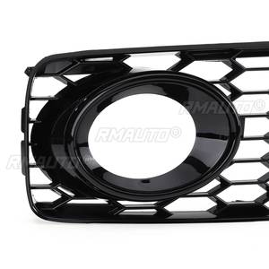 ฝาครอบไฟตัดหมอกสีดำ/โครเมียมเงิน 1 คู่ ลายรังผึ้ง สำหรับ Audi A5 S-Line/S5 B8 RS5 ปี 2008-2012 - Product Image 6