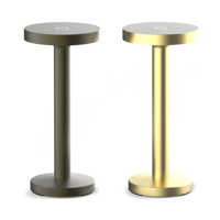 Lampe de table LED portable moderne à intensité variable, rechargeable, plaquée or, de haute qualité, pour la décoration de restaurants et hôtels de luxe