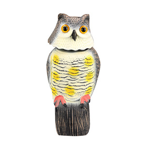 Venta al por Mayor 360 °   Escultura de Búho con Cabeza Giratoria, Repelente de Aves de Plástico para Jardín y Patio, Protección Contra Aves, para Caza - Product Image 5