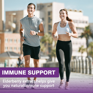 Gomitas de extracto de saúco Premium OEM/ODM con vitamina C Zinc Boost Función digestiva Gomitas de saúco - Product Image 6