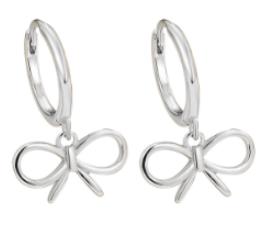 Aretes CANNER Sweet Bowknot Huggies, Aretes de Aro con Nudo de Mariposa en Plata de Ley 925 para Mujer, Regalos de Joyería para Aniversario - Product Image 6