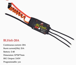 BLHeli sin escobillas <span class=keywords><strong>ESC</strong></span> 12A 20A 30A 40A 50A 60A <span class=keywords><strong>80A</strong></span> con UBEC para modelo de avión cuadricóptero ala fija multieje DIY FPV RC Drone - Product Image 3