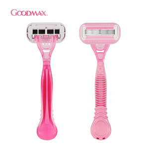 มีดโกนขนสำหรับผู้หญิง Goodmax แบบ 4 ใบมีด สำหรับโกนทั่วร่างกาย พร้อมด้ามจับแบบเลื่อน สีม่วง - Product Image 4