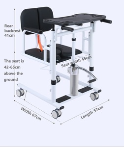 Silla de Transferencia Hidráulica para Pacientes, Ajustable, Portátil, Elevadora, para <span class=keywords><strong>Ancianos</strong></span>, Discapacitados, Encamados, Equipo de Cuidado de Enfermerí<span class=keywords><strong>a</strong></span> para el Hogar - Product Image 2