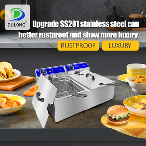 Phổ Biến Hộ Gia Đình Điện Tự Động Gà 2500W + 2500W Sâu Phễu Khoai Tây Chiên Chuyên Nghiệp Thương Mại Nồi Chiên Sâu - Product Image 4