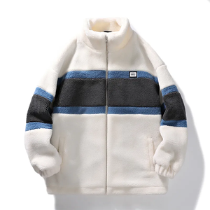 Sweat à capuche en sherpa <span class=keywords><strong>personnalisé</strong></span> pour <span class=keywords><strong>homme</strong></span>, <span class=keywords><strong>polaire</strong></span> d'agneau et coton épais, col montant, veste matelassée, vêtements d'hiver, veste pour <span class=keywords><strong>homme</strong></span>, vestes pour <span class=keywords><strong>homme</strong></span> - Product Image 1