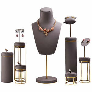 Nuevo Maniquí de Exhibición de Joyería, Soporte de Exhibición de Collares y Colgantes, Soporte Metálico de Alta Gama, Accesorios de Exhibición de Joyería de Microfibra - Product Image 6