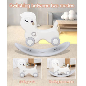 カスタム大型ベビーピンクプラスチックロッキング馬に乗るおもちゃ幼児 & キッズ用モダンデザイン男女兼用CE認定卸売 - Product Image 2