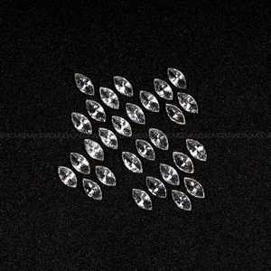 Anillo, Pendientes y Colgante de Diamante Cultivado en Laboratorio con Corte Marquise de 5.0 x 2.5 mm, Certificado IGI, Corte Único Antiguo - Product Image 1