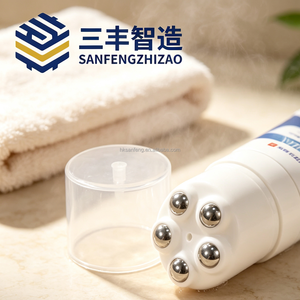 Tubo exprimible de LDPE impreso personalizado con tapa de masaje de 5 bolas metálicas para el envasado de gel y crema para el cuidado corporal. - Product Image 2
