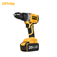 Perceuse à percussion sans fil GSFIXTOP 21V, mandrin 13 mm, vitesse variable 0-2000 tr/min, batterie 4,0 Ah, VDE 90 N.m couple maximal