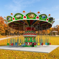 Équipement de chaise volante en acier et fibre de verre pour l'amusement commercial en plein air, certifié CE, de grande envergure