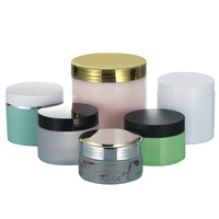 Pot cosmétique rond en PET mat à large ouverture avec couvercle en aluminium 100ml 120ml 200ml 250ml Logo personnalisé Couleur OEM/ODM pour argile visage et cire capillaire