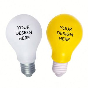 Juguete Antiestrés con Forma de Bombilla, de Espuma PU Suave, con Logotipo Personalizado, Idea Brillante para Eventos Promocionales de Empresas - Product Image 1