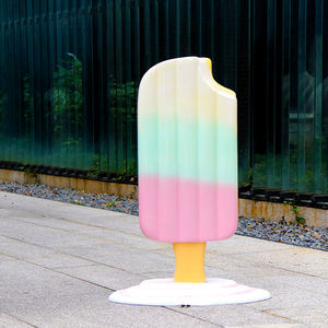 Helado gigante de fibra de vidrio, colorido, impermeable, accesorios para decoración - Product Image 6