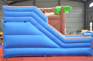 Castillo Inflable Comercial con Tobogán y Zona de Saltos, Diseño de Tienda Pirata Tropical, Temática Isla del Tesoro para Niños - Product Image 6