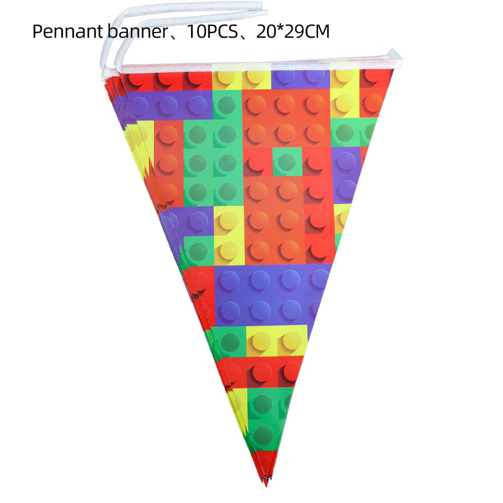 Banderas triangulares 10 piezas - bloques de construcción