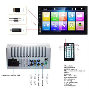 Radio para Auto Hicbest 2 Din, Reproductor MP5 de 7 Pulgadas, Carplay Inalámbrico/Alámbrico y Android Auto, Bluetooth, Tipo-C, USB, Compatible con <span class=keywords><strong>YouTube</strong></span> - Product Image 4