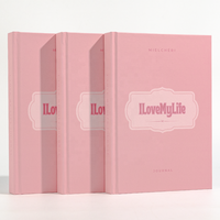 Carnet de notes à couverture personnalisée imprimant une surface d'écriture lisse avec ruban de marque-pages