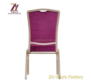 Le banquet empilable pourpre élégant préside élégant durable pour des événements de mariages d'hôtels - Product Image 6