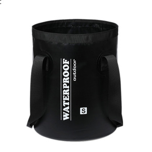 <span class=keywords><strong>Prix</strong></span> d'usine le plus récent seau pliant portable en PVC 500D 20L seau pliable avec logo personnalisé pour l'escalade en plein air plusieurs couleurs - Product Image 4
