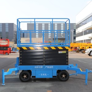 Plateformes Aériennes 8m – Nacelles Élévatrices Mobiles Remorquables 500kg – <span class=keywords><strong>Échafaudage</strong></span>s et Nacelles Ciseaux Hydrauliques pour l'Entretien des Espaces - Product Image 6
