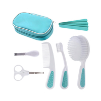 Kit de Cuidado para Bebés Recién Nacidos 7 en 1 de Acero Inoxidable con Bolsa de Almacenamiento para Uso en Casa y Viajes