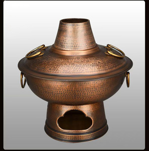 Pentola per Hotpot in Rame Puro di Pechino per Carne di Agnello e Manzo, Hotpot a Carbone - Product Image 4