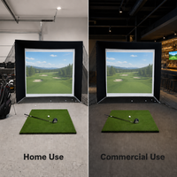 Écran de projection pour simulateur de golf personnalisé, écran d'impact, filet de pratique de golf intérieur, écran de frappe pour usage domestique et commercial