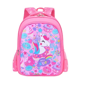 Sac à dos à roulettes avec Logo personnalisé Oxford 3D pour fille et garçon, sac d'école en toile pour enfant