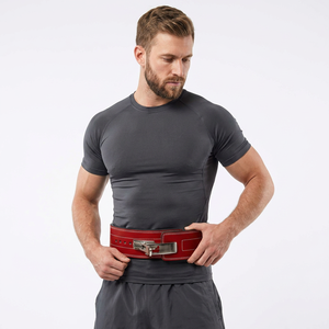 IPF Style Strong Buckle Cowhide Leather Competition Lever Gym Training <b>Belt</b> for Squat Deadlift Support Professional Protection - Product Image 1