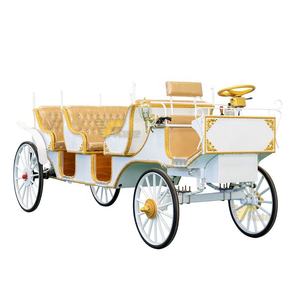 Calèche de mariage de style européen, calèche de tourisme panoramique, calèche royale à toit ouvert pour 6 passagers - Product Image 1
