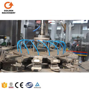 <span class=keywords><strong>Machine</strong></span> de remplissage de <span class=keywords><strong>jus</strong></span> et d'huile entièrement automatique Golden Machinery, électrique, haute précision (+-5mm), pour bouteilles en verre industrielles - Product Image 5