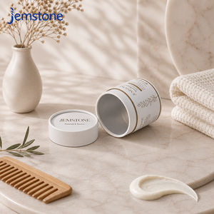 Emballage en tube de papier kraft pour masque capillaire, avec logo personnalisé, recyclable, résistant à l'humidité, tube en carton, boîte cylindrique pour après-shampoing - Product Image 2