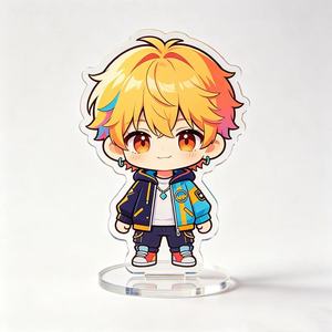 Support en acrylique DIY pour idole Kpop, personnalisé, style dessin animé/<span class=keywords><strong>manga</strong></span>, transparent, impression écologique, lenticulaire, holographique, pailleté, à effet scintillant - Product Image 3