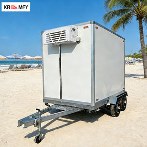 Semi-remorque frigorifique, chambre froide mobile, remorque réfrigérée pour viande avec crochets, remorque frigorifique mobile - Product Image 1