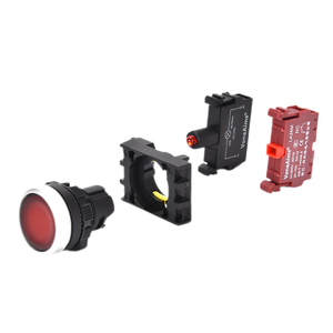 VaneAims Công Tắc Nút Nhấn Với Đèn <span class=keywords><strong>LED</strong></span> Công Tắc Thiết Lập Lại Nút Nhấn Tạm Thời 1NO/NC LA36M 12V24V - Product Image 6