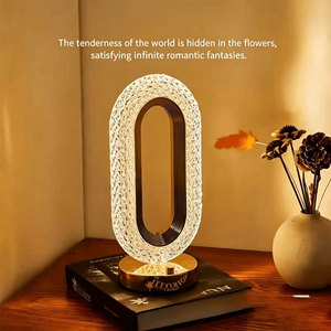 Luxury Crystal Bedroom Bedhead Runway Decorative Desk <b>Lamp</b> Creative Living Room Touch Switch LED Warm White Dimmable Modern - Product Image 2