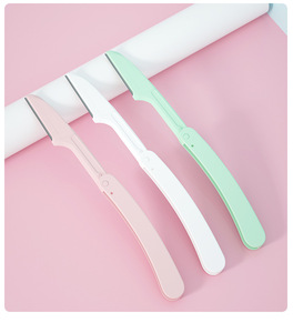 Folding Ladies <b>Face</b> <b>Shaver</b> Anti Scratch Eyebrow Trimmer Portable Facial Razor - Product Image 4