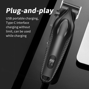 Cortadora de Pelo Eléctrica Profesional, Recortadora de Barba Recargable para Hombre, Máquina de Corte de Pelo con Pantalla LCD, Afeitadora de Barbero - Product Image 3