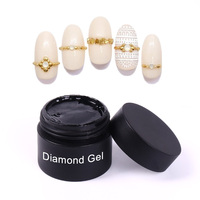 Colle adhésive transparente pour strass et diamants pour nail art, DIY, accessoires pour ongles, application facile