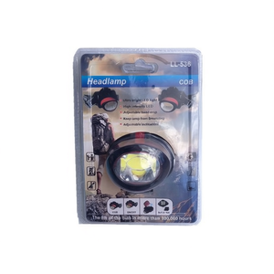 Lampe frontale COB LED 3W, batterie AA, sangle réglable pour la randonnée en plein air, le camping et les voyages - Product Image 1