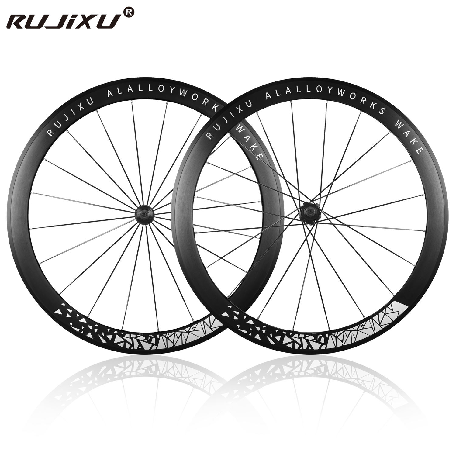 Fixed Gear 50mm Alloy Wheelset 700C Depth 50MM Rim Road Bike