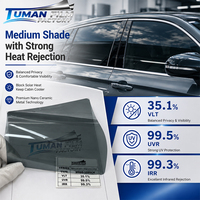 Película Metálica de Cerámica Nano con Rechazo de Calor Tuman Strong, Fabricada con Magnetrón, para Tintado de Vidrios de Automóviles, Rollo con 99.3% de Rechazo Infrarrojo