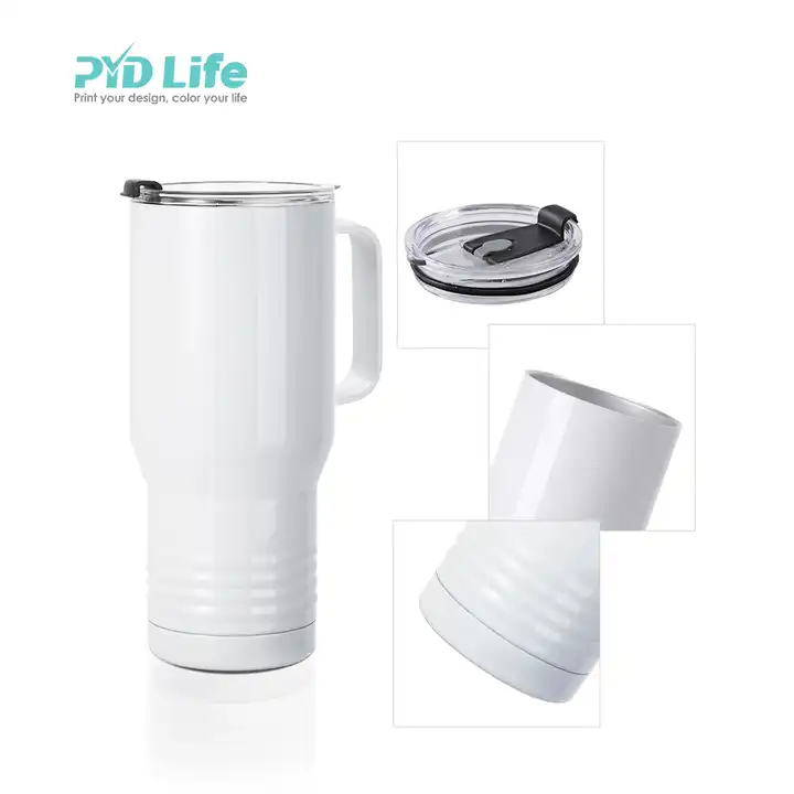 PYD Life RTS 22oz 650ml High Quality Wholesale White 304 Stainless Steel Sublimation  Blanks Tumblers Cups With Handle And Lid - Buy PYD Life RTS 22oz 650ml High  Quality Wholesale White 304