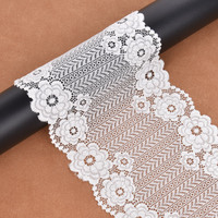 Garniture dentelle en Crochet, élastique, en Nylon, 100% nouveau, vente en gros