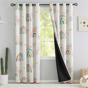 Tende oscuranti <span class=keywords><strong>arcobaleno</strong></span> per bambini carino Rainbow Room oscuramento tende Decorative dei cartoni animati per ragazze cameretta - Product Image 1