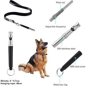 Outil d'entraînement pour chiens : sifflet avec cordon, flûte pour chien, répulsif ultrasonique anti-aboiement, outil d'obéissance pour chiots - Product Image 1