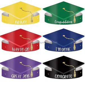 Graduation Paper Cap Crown With Logo