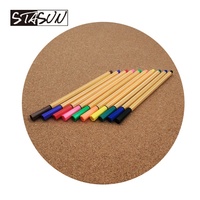 Stylos feutres jaunes STASUN à pointe fine 0,4 mm, marqueurs colorés pour le dessin artistique et la papeterie scolaire/de bureau